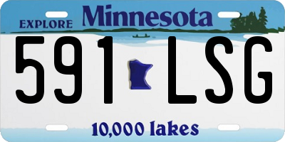 MN license plate 591LSG