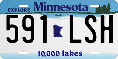 MN license plate 591LSH
