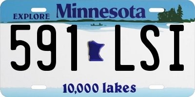 MN license plate 591LSI