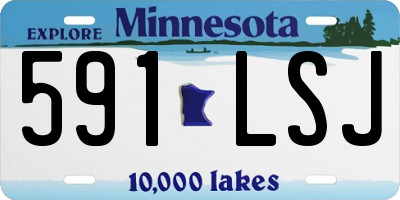 MN license plate 591LSJ