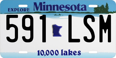 MN license plate 591LSM