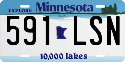 MN license plate 591LSN