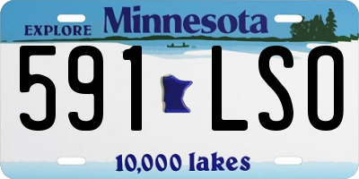 MN license plate 591LSO
