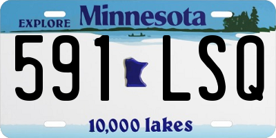 MN license plate 591LSQ