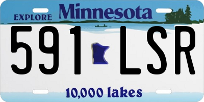 MN license plate 591LSR