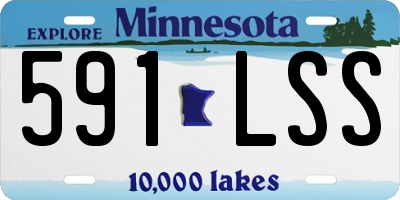 MN license plate 591LSS