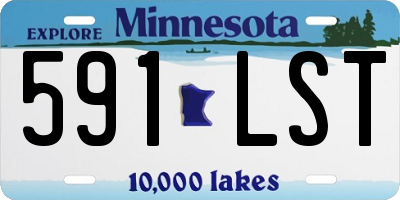 MN license plate 591LST
