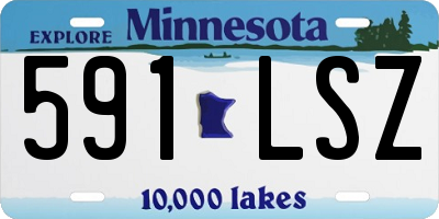 MN license plate 591LSZ