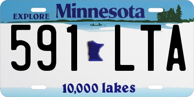 MN license plate 591LTA