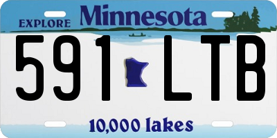 MN license plate 591LTB