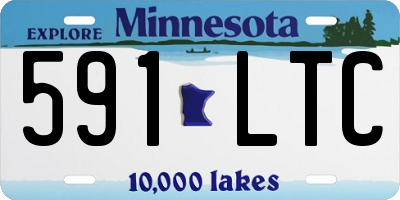 MN license plate 591LTC