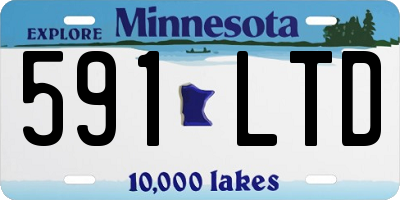 MN license plate 591LTD