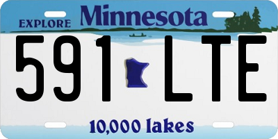 MN license plate 591LTE