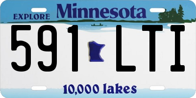 MN license plate 591LTI