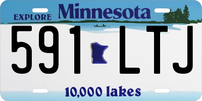 MN license plate 591LTJ