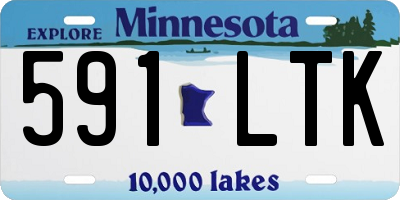 MN license plate 591LTK