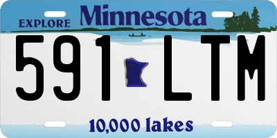 MN license plate 591LTM