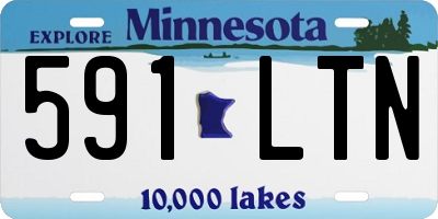 MN license plate 591LTN
