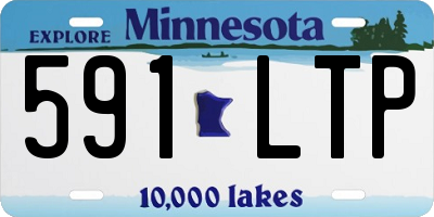 MN license plate 591LTP