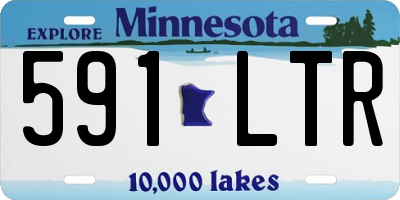 MN license plate 591LTR