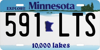 MN license plate 591LTS