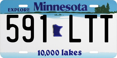 MN license plate 591LTT