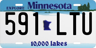 MN license plate 591LTU
