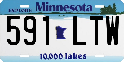 MN license plate 591LTW