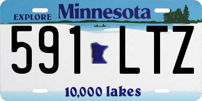 MN license plate 591LTZ
