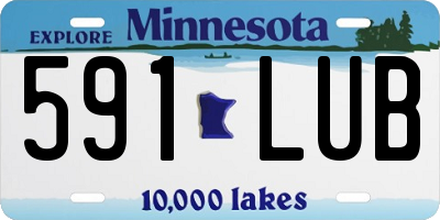 MN license plate 591LUB