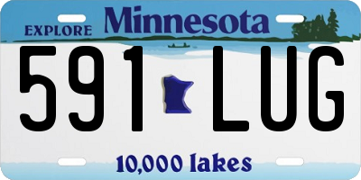 MN license plate 591LUG