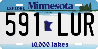 MN license plate 591LUR