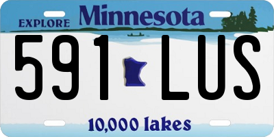 MN license plate 591LUS