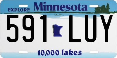 MN license plate 591LUY