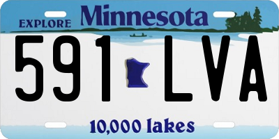 MN license plate 591LVA