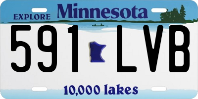 MN license plate 591LVB