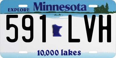 MN license plate 591LVH