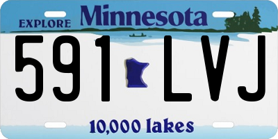 MN license plate 591LVJ