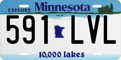 MN license plate 591LVL