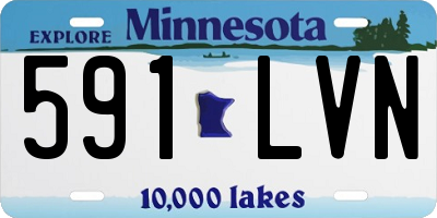 MN license plate 591LVN