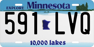 MN license plate 591LVQ