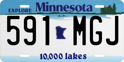 MN license plate 591MGJ