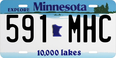 MN license plate 591MHC