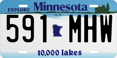 MN license plate 591MHW