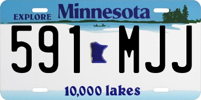 MN license plate 591MJJ