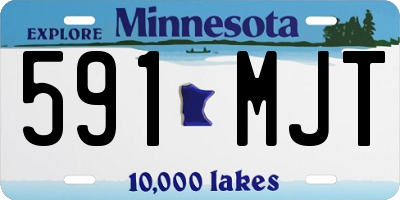 MN license plate 591MJT