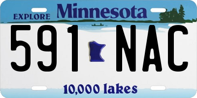 MN license plate 591NAC