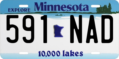 MN license plate 591NAD
