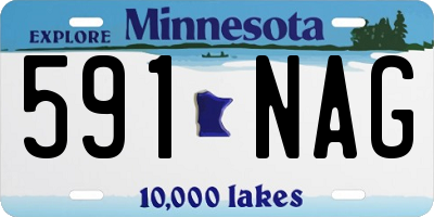 MN license plate 591NAG