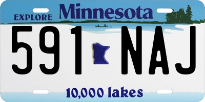 MN license plate 591NAJ